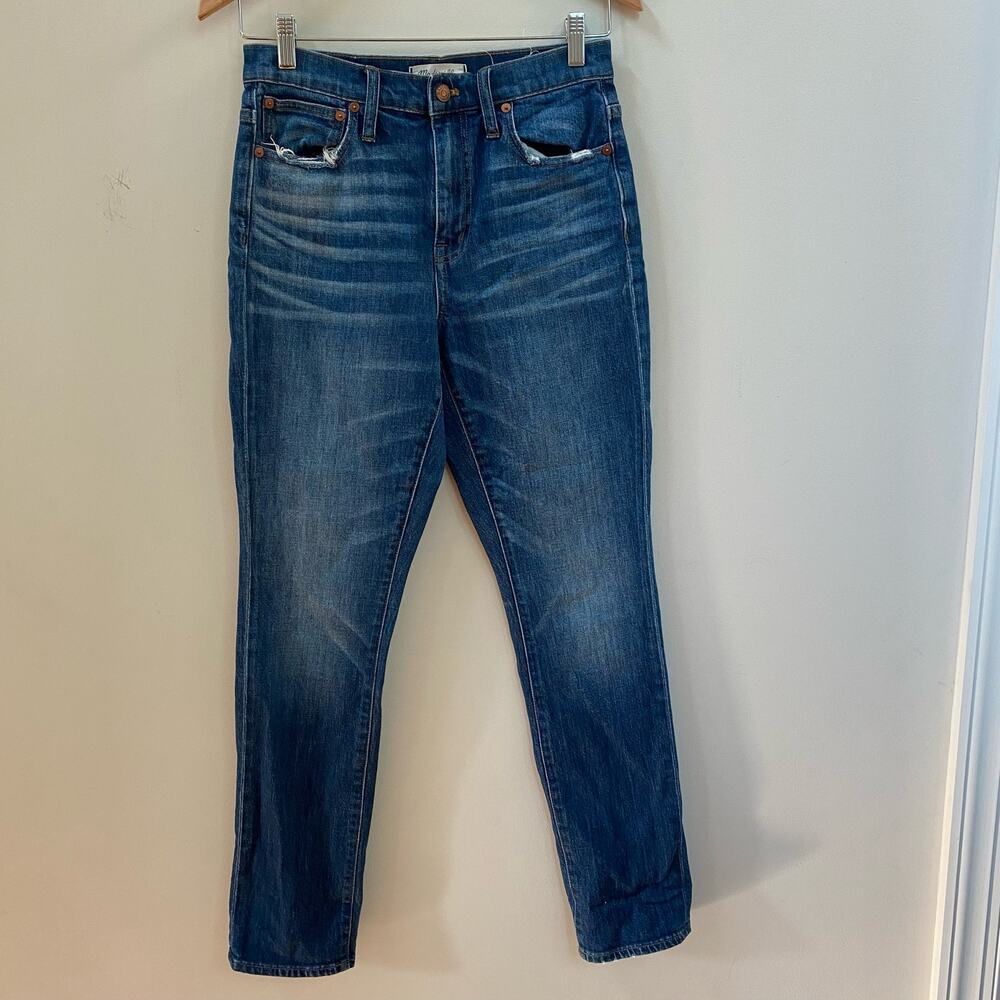 Madewell High Rise Slim Boyjean Size 25 Straight Leg Normcore Minimalist